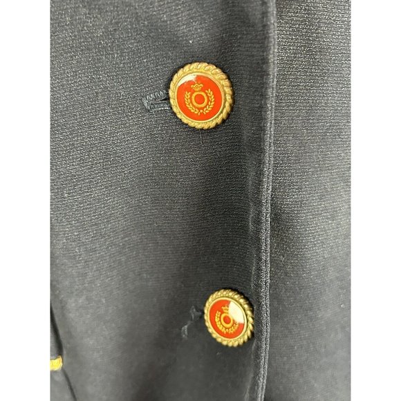 Vintage skirt suit nautical Brenda Goode navy crest patch small - Picture 4 of 15